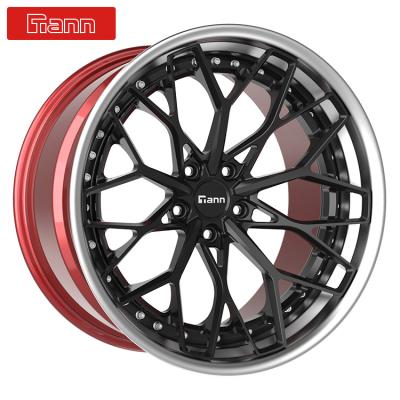 China Passanger Car/Luxury Racing/Strong And Light 3 Piece Forged Aluminum Alloy Trailer/Truck 22 Inch Spoke Wheels Rims for sale