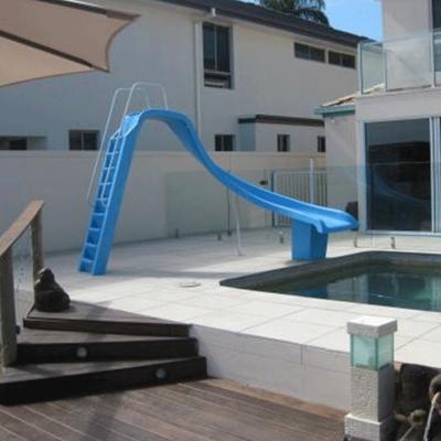 China Cenchi Home Family Kids 1.8m Pool Fiberglass Private Swimming Slides for sale