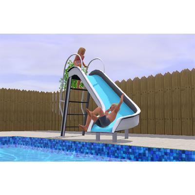 China Cenchi Family Home Large Home Height 1.8m Water Pool Slides For Kids for sale