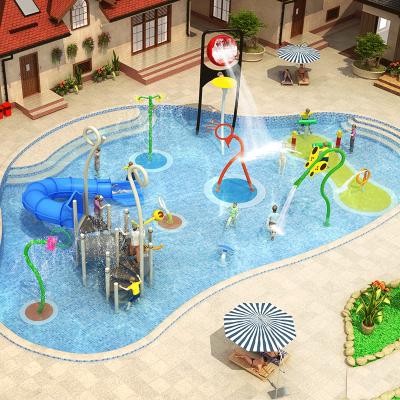 China Cenchi family interactive water park 500 square meters splash real estate public children's park hotel residence auqatic park for sale