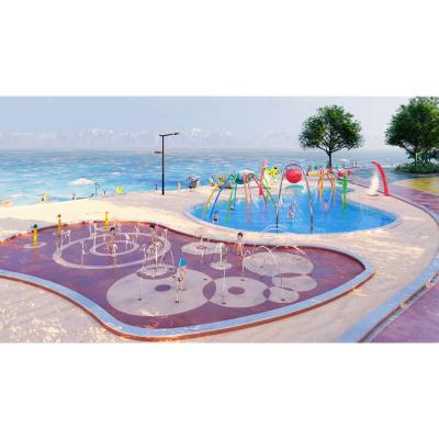 China Water Park Cenchi Splash Pad Sprinkler For Kids Water Large Play Outdoor Water Park Splash Pad for sale