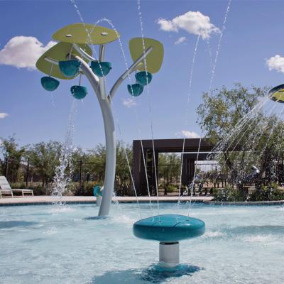 China Water Park Cenchi Community Outdoor Splash Pad Cherry Apple Tree Spray Water Park for sale