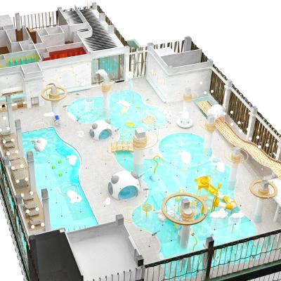 China Water park Cenchi kdis water playground indoor park home amusement aquatic playground equipment prices for sale