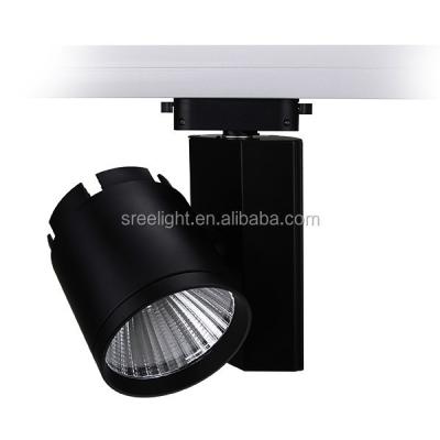 China Dimmable aluminum alloy cob led track light 4 track light cri90 good quality 30w 40w 20w cob led track light for sale