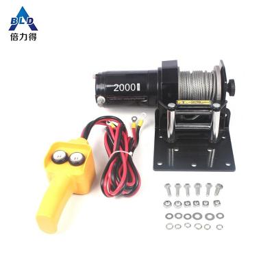 China ATV/UTV 2000lbs Mini 12 Volt Electric Winch for sale