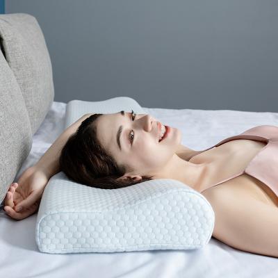 China Anti-Static Soft 100% Bamboo Fiber Health Orthopedic OEM Memory Foam Bed Sleep Pillow for sale