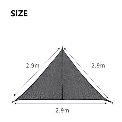 China Durable Multi-person Travel Outdoor Camping Comfortable Ultralight Hanging Net Black Triangular Hammock With Folding for sale