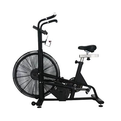 China Stepless Shift Indoor High Quality Home Used Workout Customized LOGO Gym Equipment Cardio Exercise Fan Air Bike With Seat for sale