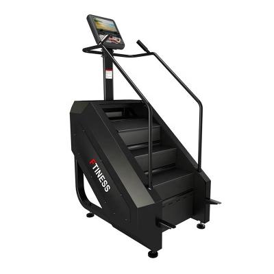 China Universal Gym Powered Home Used Stair Customized LOGO Electrical Climbing Machine Stair Climber With Monitor for sale