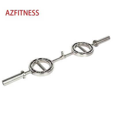 China 400LBS/25mm 1.2m Workout Exercise Fitness Power Steel Weightlifting Gym Good Quality Eye Shaped Glass Barbell Wholesale Adjustable Bar for sale