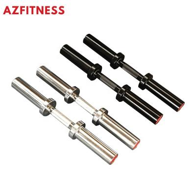 China 150LBS/28mm/50mm 150LBS Exercise Equipment Prices Powerlifting Gym Fitness Home Chromed 51cm Weight Lifting Dumbbell Wholesale Barbell Bar for sale