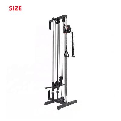 China Durable Hot Sale Home Fitness Gym Equipment Lat Lower System Adjustable Double Single Pulley Bird Wall Mounted Cable Station for sale