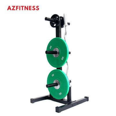 China Wholesale Hot Selling Big Hole Barbell Base Rack China Supplier Hot Black Extended Storage Weight Lifting Plate Rack for sale