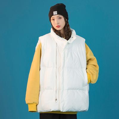 China Winter Newcomer Zipper High Neck Girls Waterproof Jacket Ladies Short Sleeveless Jackets Women Invest for sale