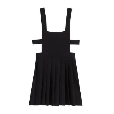 China Wholesale Customized Breathable New Black Suspender Dress Annual Meeting Black Black Halter Dress Small for sale