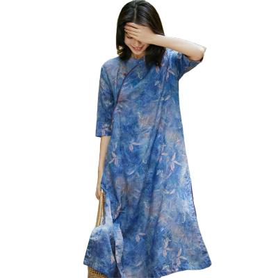 China Breathable And High Quality Loose Print Dress Clothing Slimming Fashion Skirt for sale