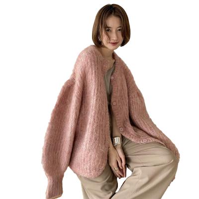 China 2021 Winter Spring QUICK DRY Oversized Clothes Tops Drop Open Shoulder Solid Cardigans Sweater For Women for sale