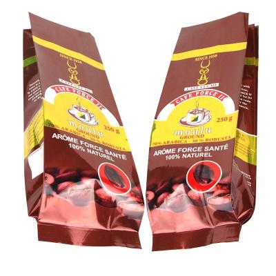 China Custom Printed Aluminum Foil Coffee Bag Coffee Packages Barrier Low Moq Moisture Smell Proof Bolsitas de Aluminio Para for sale