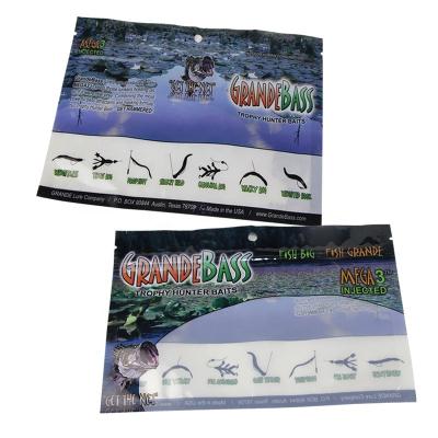 China Recyclable Custom Plastic Soft Bass Bait Spinner Bags Good Quality Swim Baits Baits Plastic Bags for sale