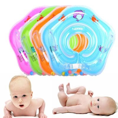 China Water Sport Baby Ring Baby Neck Inflatable Wheels Inflatable for Newborns Bathing Circle Safety Neck Float for sale