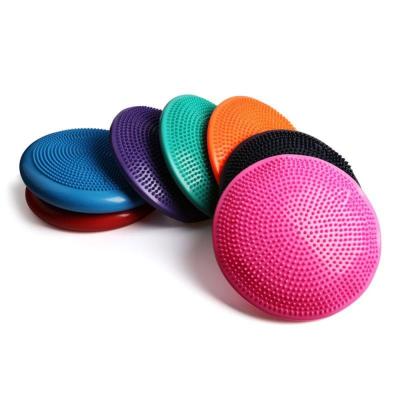 China Hot Selling Eco-friendly Inflatable PVC Yoga Pilates Massage Balance Mat For Balance Training for sale