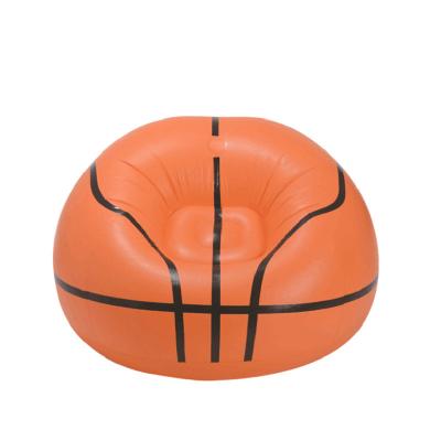 China Foldable Living Room Bedroom Basketball Shape Portable Pvc Couch Inflatable Sofa for sale