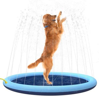 China Summer Durable Outdoor Water Toys Dog Bath Pool Thickened Splash Sprinkler Pad For Dogs Kids for sale