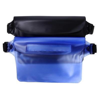 China Durable Waterproof Water Proof Wholesale Men PVC Waist Bag For Mobile Phone With Adjustable Belt for sale