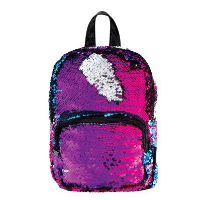 China Glitter Anti-theft Elegant Reversible Small Sequin Backpack Magic Shoulder Bag For Girls for sale