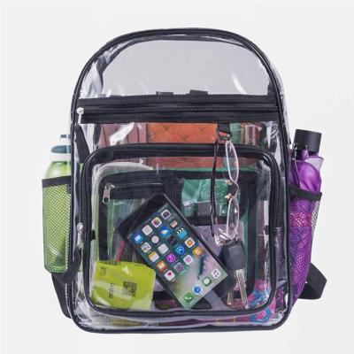 China China OEM Factory Waterproof BSCI Supplier Clear Transparent PVC Laptop Travel Bags Backpack for sale