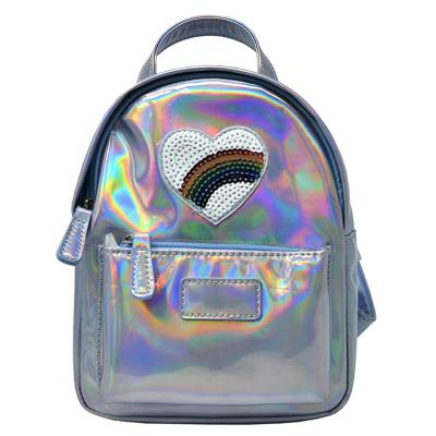 China Anti-theft Waterproof Hologram Backpack Teenagers Girls PVC Cheap Holographic Bags for sale