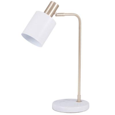 China Beautiful Factory Direct Supplier Metal Desk Lamp Iron Table Lamp With Marble Base for sale