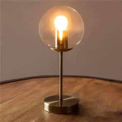 China Modern Nordic Luxury Pole Table Light Glass Ball Bedroom Bedside Table Lamp Nordic Luxury Study for sale