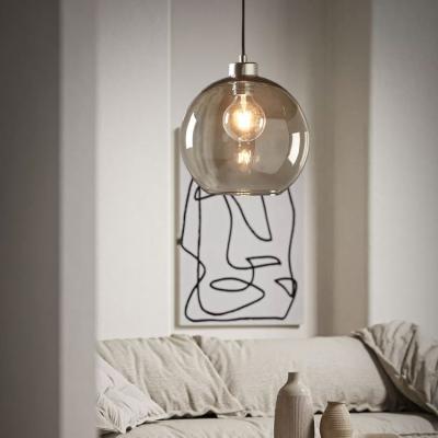 China Nordic Lovely Trend Style Room Bedroom Modern Hanging Glass Led Pendant Light for sale