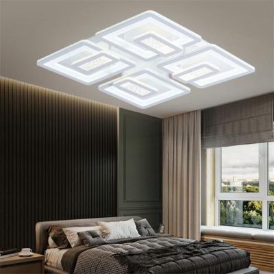 China Beautiful white acrylic ceiling light for the remote control led square ceiling light for bathroom living room for sale