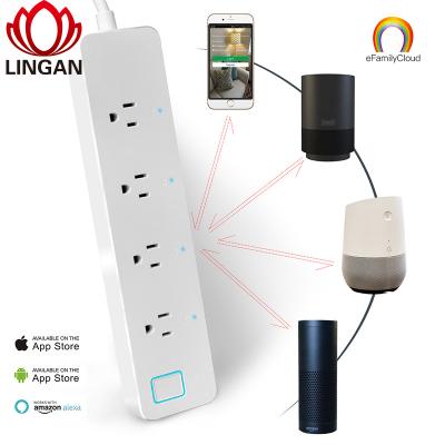 China ABS+PC (Fire Retardant Material) Smart Power Strip, A07Z8 USA Extension Socket for sale