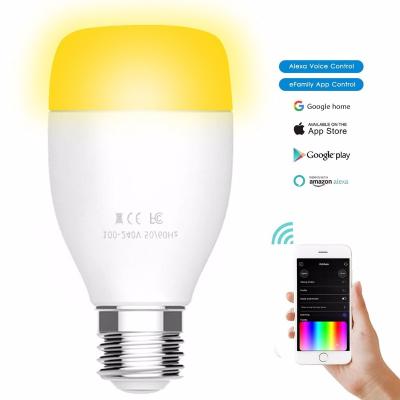 China Tuya Smart Remote Control E27 Alexa Light Bulb WiFi, Esp8266 WiFi Amazon Alexa Chip for sale