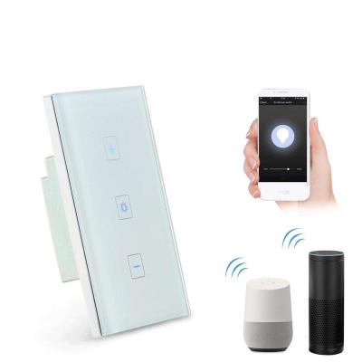 China Easy installation smart wireless zigbee dimmer light touch switch by voice control smart home products for sale