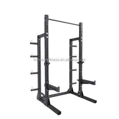 China Power Commercial Weightlifting Equipment Gym Factory Direct Selling Half Squat Rack for sale