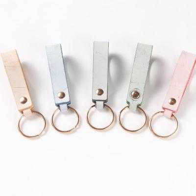 China New Design Factory Supply Gog Promotion Souvenir Gift PU Leather Key Chain Luxury Leather Key Strap For Promotion Gifts for sale