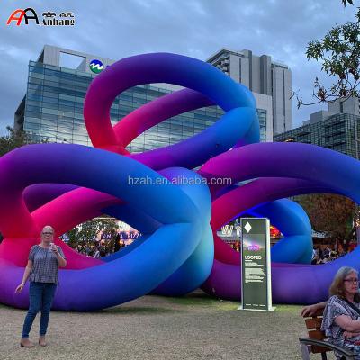 China Advertising Square Decorative Inflatables With LED Light Inflatable Frame Model for sale