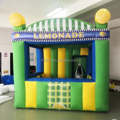 China Advertising lemon green inflatable booth inflatable lemonade ice cream tent for event for sale