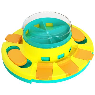 China Viable Hot Selling Plastic Dog Bowl Feeder Pet Raising Toy Slow Feeder Dog Bowl Intellectual for sale