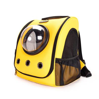 China Hot Selling Viable Aired Waterproof Breathable Portable Pet Backpack Multi Size Travel Bag Comfortable Pet Carrying Space for sale