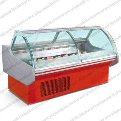 China Single-temperature grocery store display case/Glass grocery meat crate/countertop grocery store display case for sale