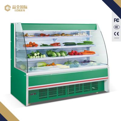 China Good Single-temperature 2500X980X1650 Price Fruit And Vegetable Showcase / Fruit Display Refrigerator for sale