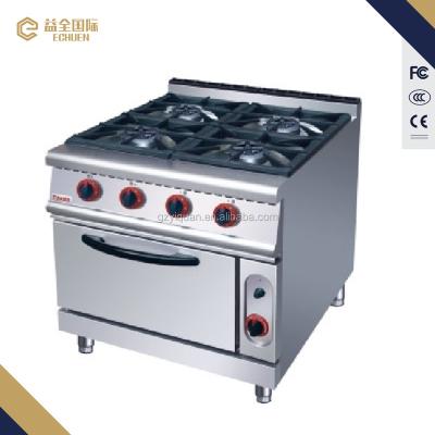 China Convection USRA4 Stainless Steel Heavy Duty 4 Burner Viking Gas Range With Cabinet for sale