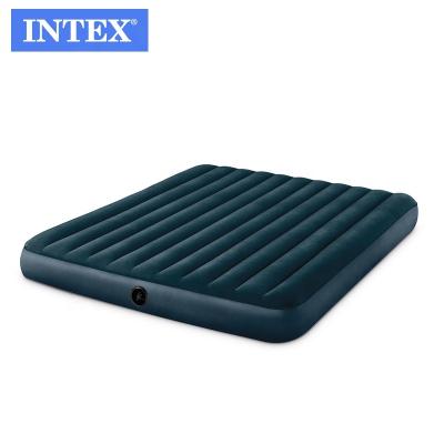 China [SALE] INTEX 64732 DURA-BEAM TWIN MIDNIGHT GREEN FLUFFY AIR MATTRESS for sale