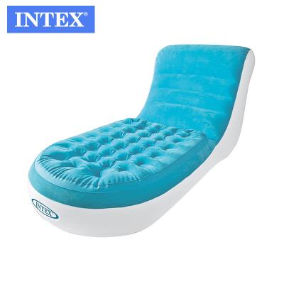 China Intex 68880 Bule Foldable Inflatable Modern Corner Sofa Living Room Sofa Age 6+ Living Room Sofa Chair Home Furniture PVC Color Box Picture for sale