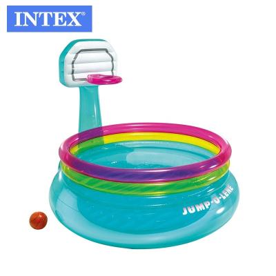 China INTEX48265 PVC Inflatable Baby Bounce Bounce PVC Inflatable Bounce With A Basketball Hoop for sale